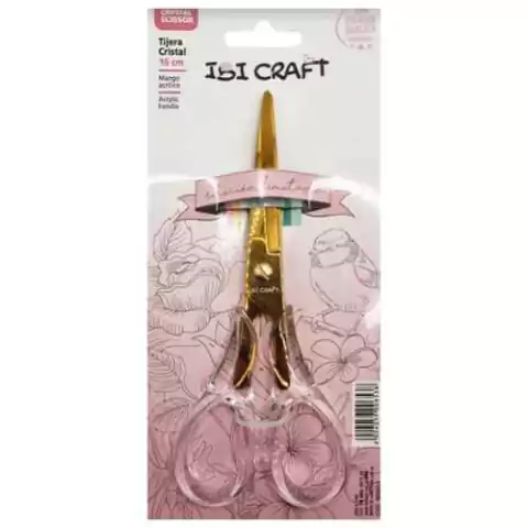TIJERA DE PRECISIÓN MANGO CRISTAL IBI CRAFT