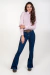 CAMISA CLASSIC LISTRADA ROSA