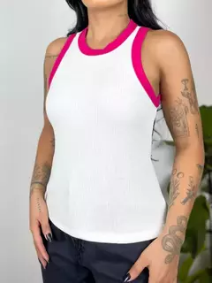 Regata Céu Basic Off/Pink - Ceu Estrelado Pijamas