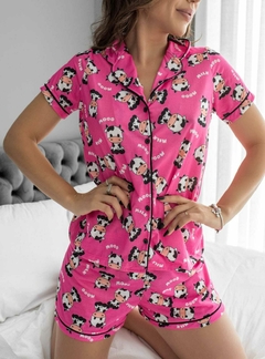 Pijama Sara Vaquinha Rosa - comprar online