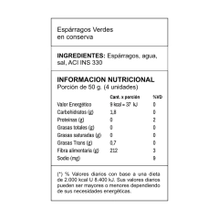 ESPÁRRAGOS 330 GR. - tienda online
