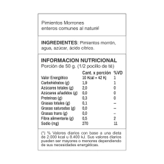 PIMIENTOS MORRONES AL NATURAL 2,8 KG. - Jumbalay