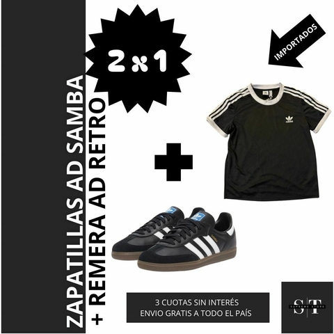 2X1 ZAPATILLAS AD SAMBA + REMERA AD RETRO UNISEX - comprar online