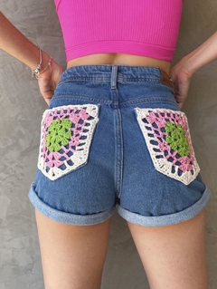 Shorts Mom Jeans Crochê - comprar online