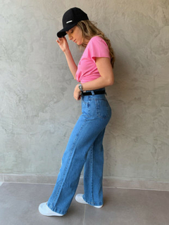 Calça Wide Leg Rasgos na internet