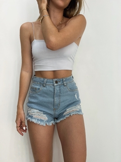 Shorts Jeans Destroyed Mia - comprar online