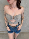 Cropped Argola Cinza - comprar online