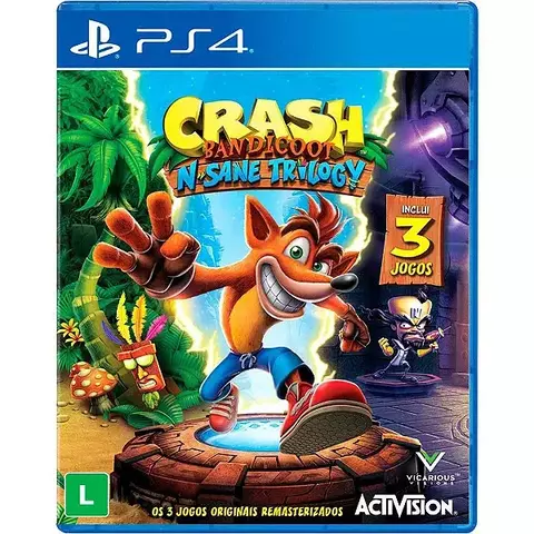 CRASH BANDICOOT N SANE TRILOGY PS4 SEMINOVO