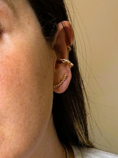 Brinco de Pino Micro Zircônia Banhado