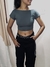 Cropped vic - cinza chumbo
