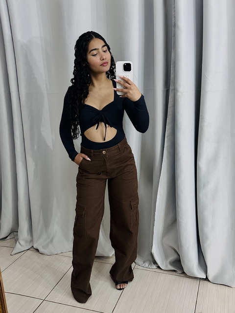 Calça cargo Marrom
