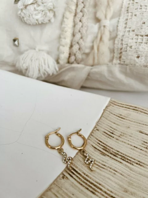 Argollitas dije serpiente strass AD - comprar online