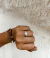 Anillo cubic grande AQ - comprar online