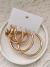 Set de aros de fiesta dorado 7 - comprar online