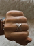 Anillo cruzado cadena AQ - comprar online