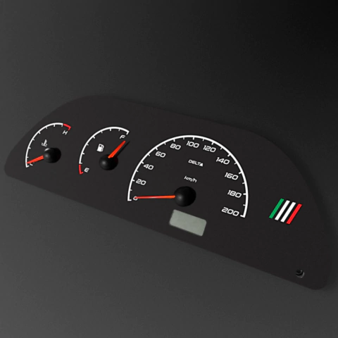 Acetato Painel de Instrumentos c/Temp. - Fiat Uno/Palio/Siena/Fiorino - Modelo LINHA CONTÍNUA - comprar online