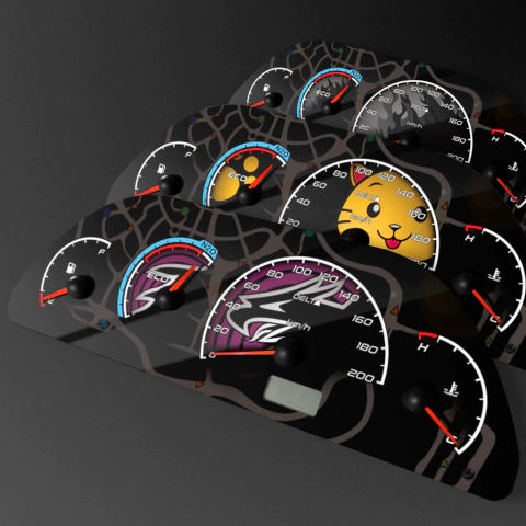 Acetato Painel de Instrumentos Economy - Fiat Uno/Palio/Siena/Fiorino - Modelo UNDERGROUND - comprar online