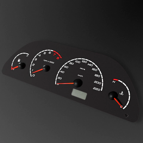 Acetato Painel de Instrumentos c/RPM - Fiat Uno/Palio/Siena - Modelo TRACEJADO - comprar online