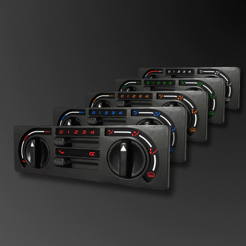 Kit Customização Comando do Ar c/AC - Fiat Uno - Acetato + Iluminação Melhorada em LED - comprar online