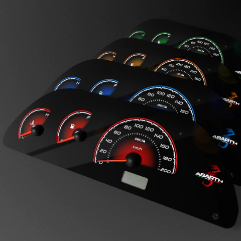 Acetato Painel de Instrumentos c/Temp. - Fiat Uno/Palio/Siena/Fiorino - Modelo FASTBACK - comprar online