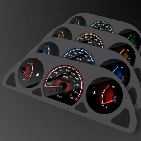 Acetato Painel de Instrumentos c/Temp. - Fiat Uno/Palio/Siena - Modelo FASTBACK - comprar online