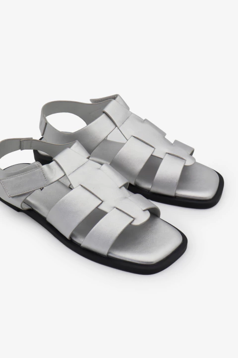 Sandalias Grecia Plata