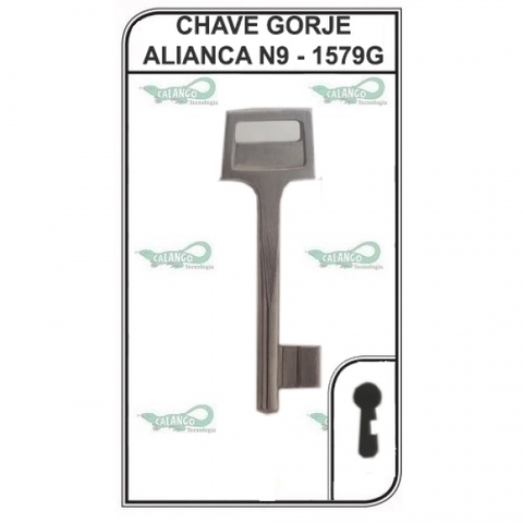 CHAVE GORJE ALIANÇA Nº 9 - 1579G (5U)