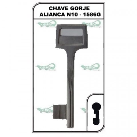 CHAVE GORJE ALIANÇA Nº 10 - 1586G (5U)