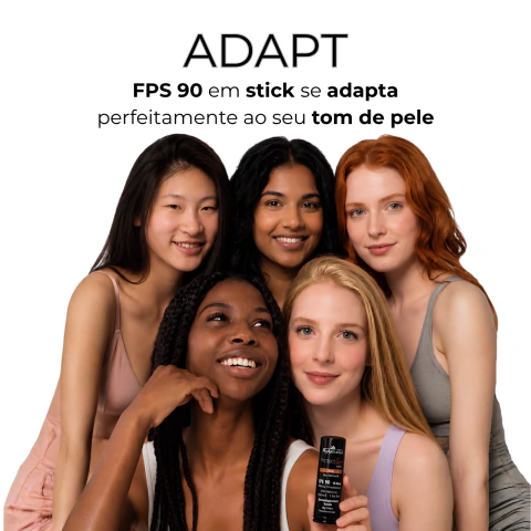 Base Stick FPS 90 Com Ácido Hialurônico - ADAPT 14g