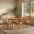 Conjunto de Jantar Mesa Retangular 136x90cm 4 cadeiras - Stella e Michaela - Pizarro Store