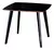 Mesa de Madeira Quadrada Especial 90cm Preto Pés Pretos - Dina - Pizarro Store | Móveis de Alta Qualidade para Residências, Bares, Restaurantes, Hotéis, Shoppings e similares.