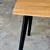 Imagem do Mesa de Madeira Quadrada Especial 90cm Freijó Pés Pretos - Dina