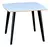 Mesa de Madeira Quadrada Especial 90cm Branco Pés Pretos - Dina - Pizarro Store | Móveis de Alta Qualidade para Residências, Bares, Restaurantes, Hotéis, Shoppings e similares.