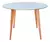 Mesa de Madeira Redonda 1M Branco - Dina na internet