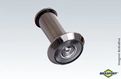 Visor Olho Mágico P/ Porta Brasfort Latão Preto