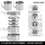 Kit de cocina de acero inoxidable 8 Piezas - Trendloom