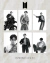 KIT 7 PHOTOCARDS JUNGKOOK BTS - CALVIN KLEIN 2025 (BLACK&WHITE) - comprar online