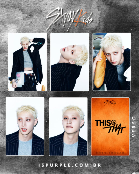 KIT 5 PHOTOCARDS BANG CHAN STRAY KIDS - THIS & THAT