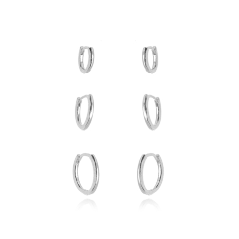 Brinco Trio Argola Lisa - comprar online