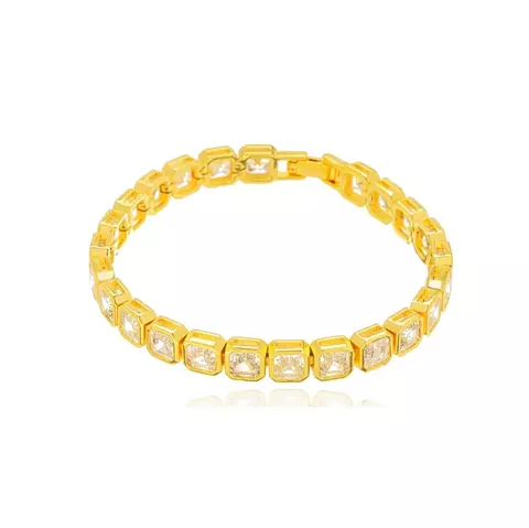 Pulseira Cristais de Lapidação Quadrada - comprar online