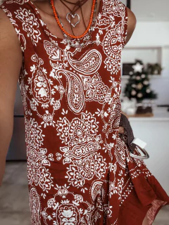 Vestido Maia bordo