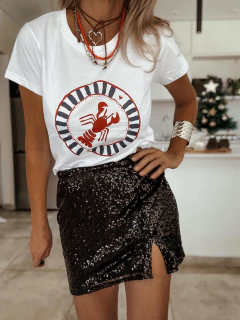 Remera Langosta blanco en internet