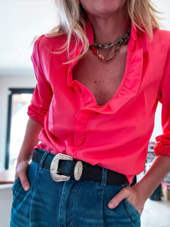 Camisa Volados Coral