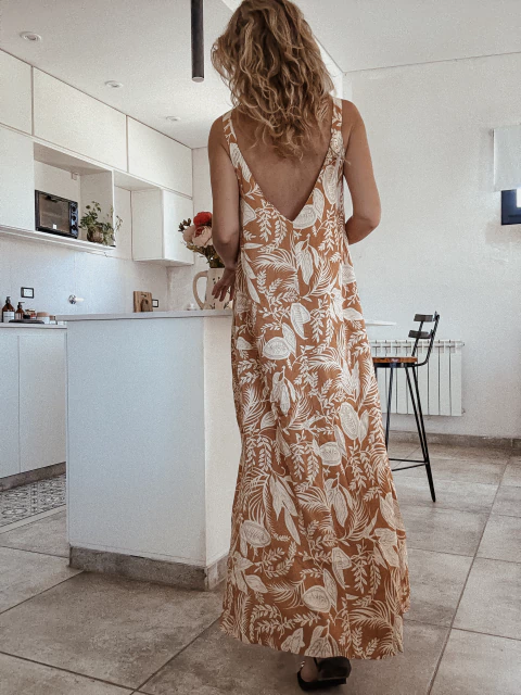 Vestido Flamenco beige - comprar online