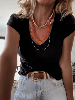 Remera básica manga cortada - comprar online