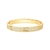 BRACELETE ZIRCONIA 4 LINHAS 7MM BAN. DOURADO/INCOLOR