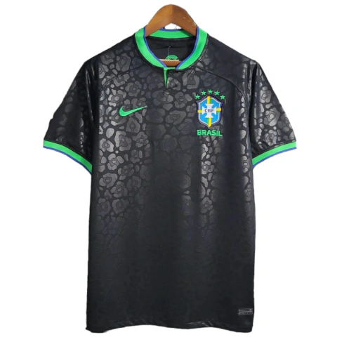 Camisa Seleção Brasileira Concept 2022 Torcedor Nike Masculina - Preta