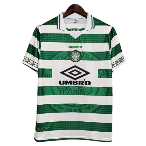 Camisa Celtic Retrô 1998/1999 Verde e Branca - Umbro
