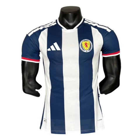 Camisa Escócia I 26/27 Jogador Adidas Masculina - Azul e Branco