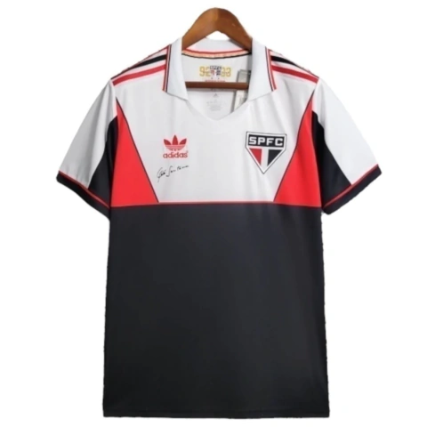 Camisa Retrô São Paulo Edição Memorial 1992 - Masculina Adidas - Preta e branca e vermelha
